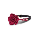 Secret Kisses ROSEGASM BLOOM SILICONE GAG - Rose Red Mouth Restraint - Image 2