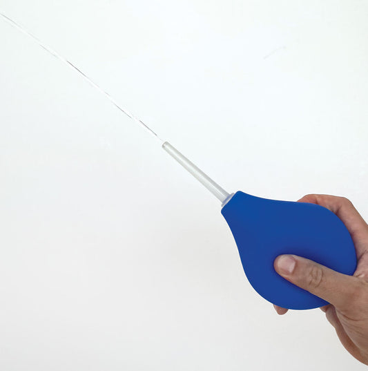 Skwert Small 3 oz Douche Kit. Close-up of the blue product on a white background.