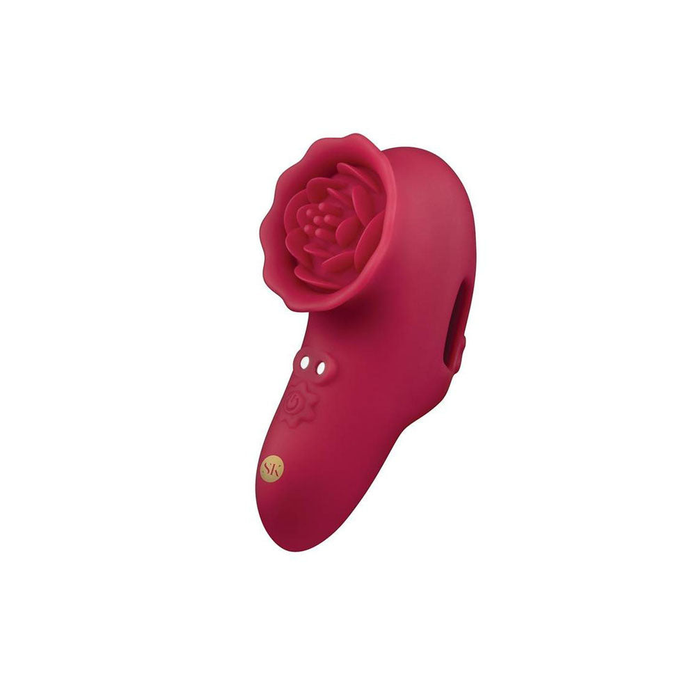 Secret Kisses ROSEGASM PLAYFUL PETAL - Red Finger Stimulator