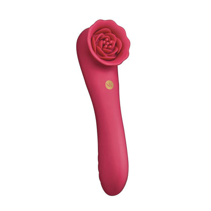 Secret Kisses ROSEGASM ROSE QUAKE - Red Dual Ended Tapping Vibrator