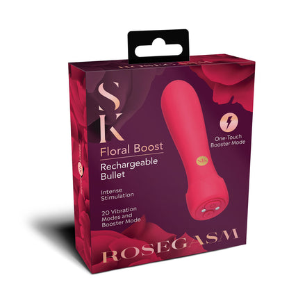 Secret Kisses ROSEGASM Floral Boost Bullet - Red 10.8 cm Bullet
