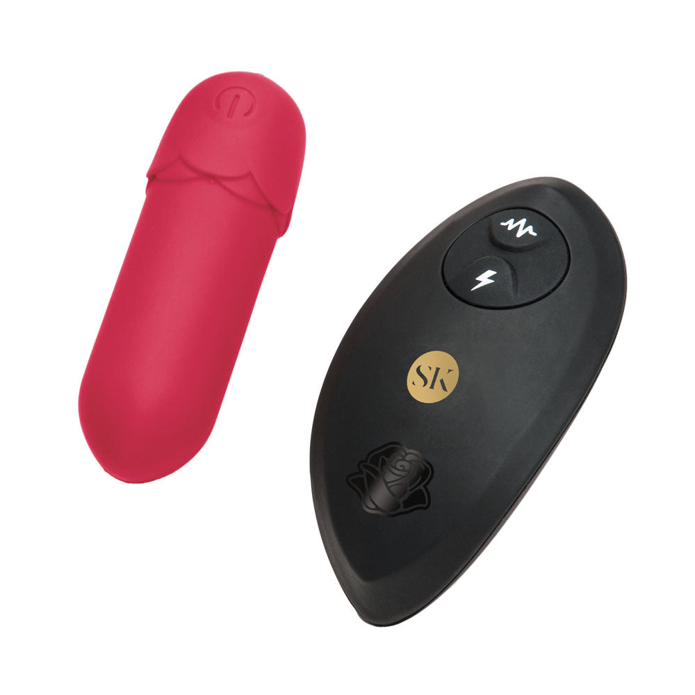Secret Kisses ROSEGASM Petal Play Mini Bullet Vibe - Red 7.5 cm Bullet