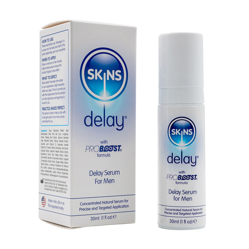 Skins Natural Delay Serum - Delay Gel for Men - 30 ml Bottle - Image 1
