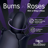 Skins Rose Buddies - The Bums N Roses - Black USB Rechargeable Anal Rimming Stimulator - Image 2