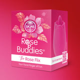 Skins Rose Buddies - The Rose Flix - Pink USB Rechargeable Flicking Rose Stimulator - Image 4