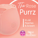 Skins Rose Buddies - The Rose Purrz - Light Pink USB Rechargeable Pulsing Rose Stimulator - Image 2