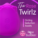 Skins Rose Buddies - The Rose Twirlz - Purple USB Rechargeable Twirling Rose Stimulator - Image 2