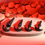 Selopa INTRO TO PLUGS - Black Butt Plugs - Set of 4 - Image 2