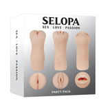 Selopa PARTY PACK - Light - Flesh Strokers - Set of 3 - Image 1