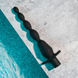 Selopa VIBRATING BUTT BEADS - Black 22 cm USB Rechargeable Vibrating Anal Beads - Image 5