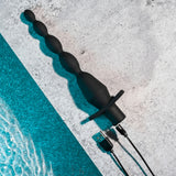 Selopa VIBRATING BUTT BEADS - Black 22 cm USB Rechargeable Vibrating Anal Beads - Image 8