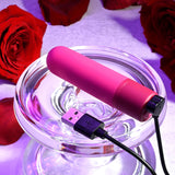 Selopa TINY TEMPTATION - Pink 9.2 cm USB Rechargeable Bullet - Image 9