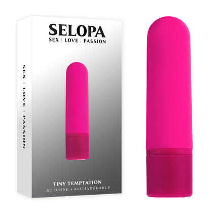 Selopa TINY TEMPTATION Pink 9.2 cm USB Rechargeable Bullet - Ultimate Pleasure