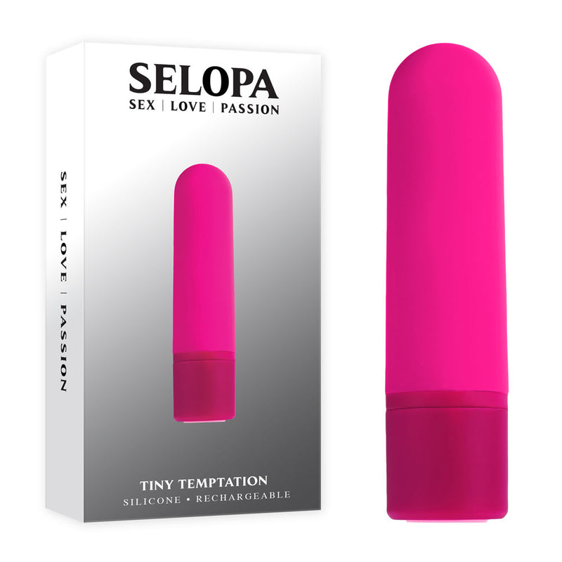 Selopa TINY TEMPTATION Pink 9.2 cm USB Rechargeable Bullet - Ultimate Pleasure