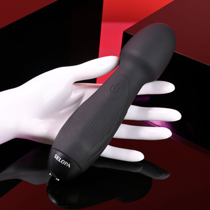Selopa POWER TRIP Massage Wand - Black 18.8 cm USB Rechargeable