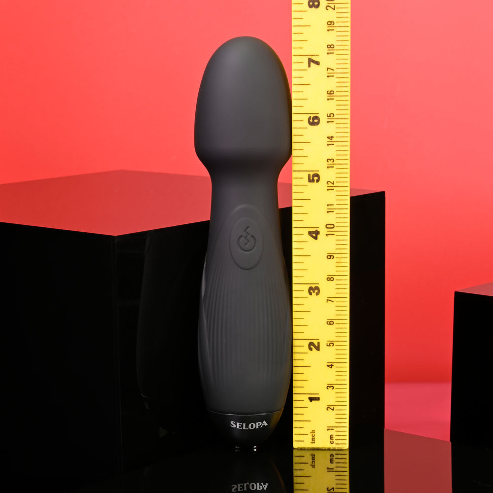 Selopa POWER TRIP Massage Wand - Black 18.8 cm USB Rechargeable