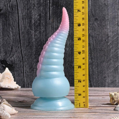 Selopa STUCK ON YOU - Blue/Pink 19 cm Vibrating Tentacle Fantasy Dildo