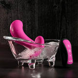 Selopa HOOKING UP - Pink 9.5 cm USB Rechargeable Vibrator with Wireless Remote - Image 6