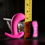 Selopa HOOKING UP - Pink 9.5 cm USB Rechargeable Vibrator with Wireless Remote - Image 8