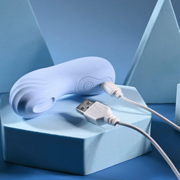 Selopa GOOD POINT - Purple USB Rechargeable Hollow Vibrating Finger Stimulator