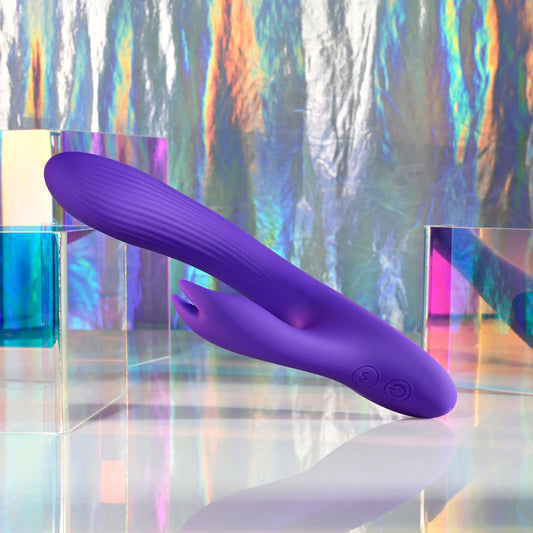 Selopa POSEABLE BUNNY - Purple 21 cm Poseable Rabbit Vibrator