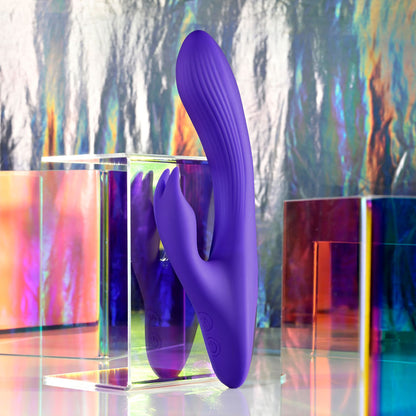 Selopa POSEABLE BUNNY - Purple 21 cm Poseable Rabbit Vibrator