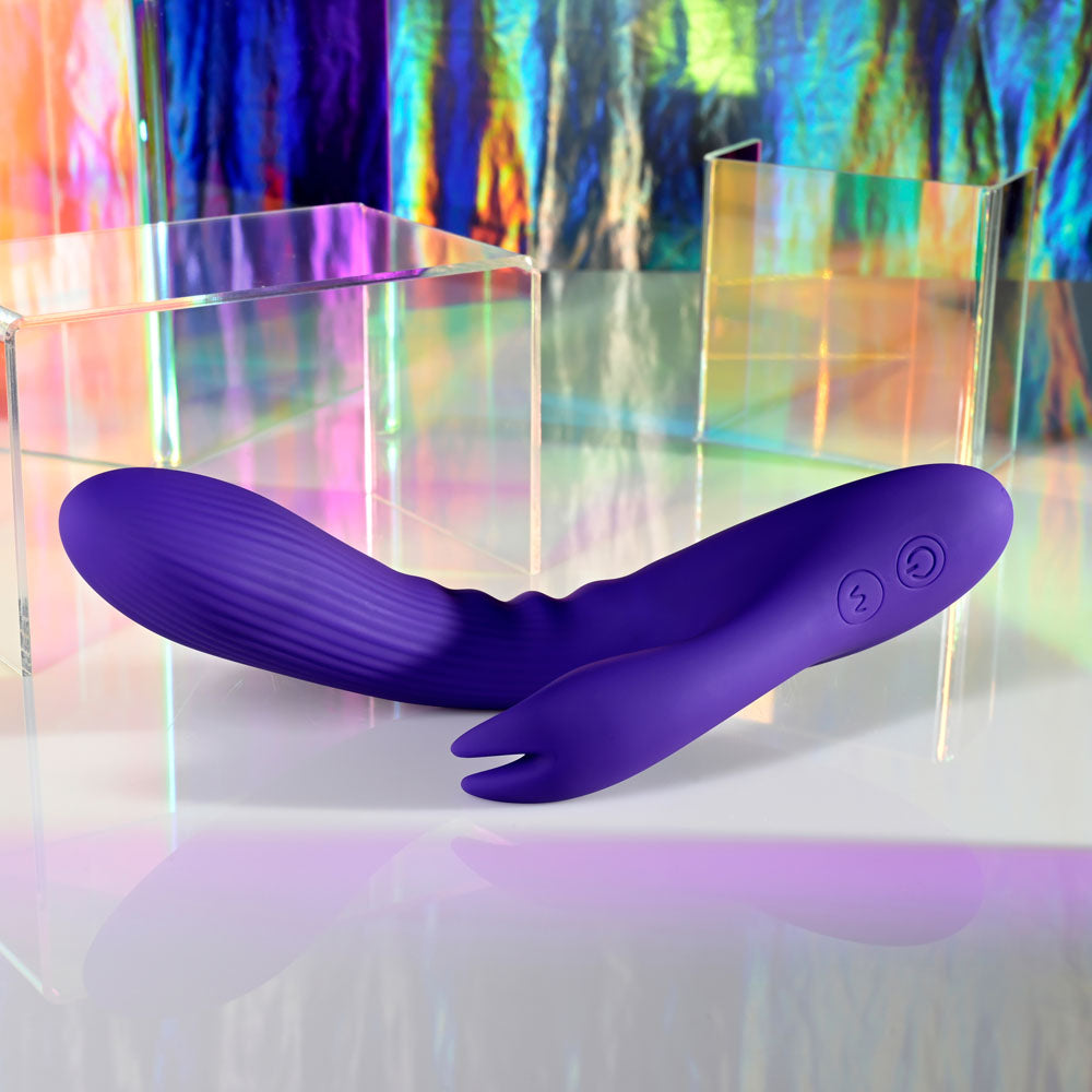 Selopa POSEABLE BUNNY - Purple 21 cm Poseable Rabbit Vibrator