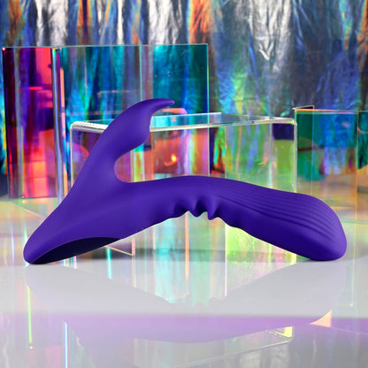 Selopa POSEABLE BUNNY - Purple 21 cm Poseable Rabbit Vibrator
