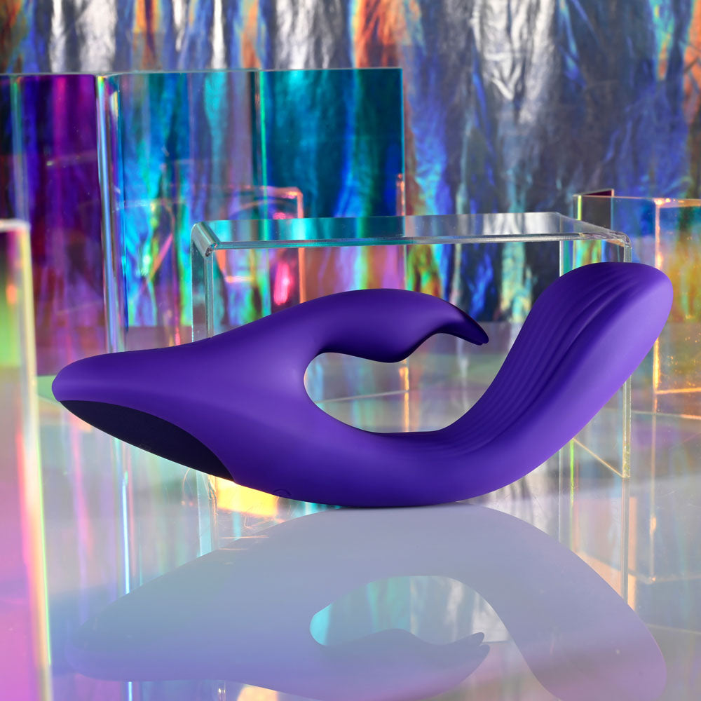 Selopa POSEABLE BUNNY - Purple 21 cm Poseable Rabbit Vibrator