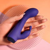 Selopa PLUM JOB - Purple 13.5 cm USB Rechargeable Rabbit Vibrator - Image 3