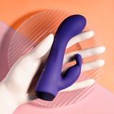 Selopa PLUM JOB - Purple 13.5 cm USB Rechargeable Rabbit Vibrator - Image 7