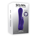 Selopa PLUM JOB - Purple 13.5 cm USB Rechargeable Rabbit Vibrator - Image 1