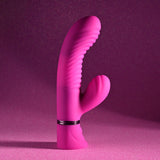 Selopa NEXT WAVE - Pink 16.4 cm USB Rechargeable Dual Vibrator - Image 3