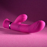 Selopa NEXT WAVE - Pink 16.4 cm USB Rechargeable Dual Vibrator - Image 5