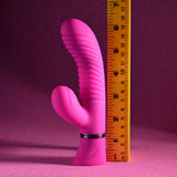 Selopa NEXT WAVE - Pink 16.4 cm USB Rechargeable Dual Vibrator - Image 8