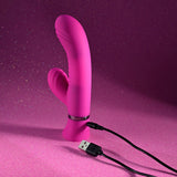 Selopa NEXT WAVE - Pink 16.4 cm USB Rechargeable Dual Vibrator - Image 9