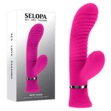 Selopa NEXT WAVE - Pink 16.4 cm USB Rechargeable Dual Vibrator - Image 1