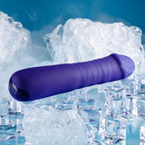Selopa AMBITION - Purple 17 cm USB Rechargeable Thrusting Vibrator - Image 4