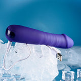 Selopa AMBITION - Purple 17 cm USB Rechargeable Thrusting Vibrator - Image 9