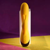Selopa BUZZZ BUNNY - Yellow 19.7 cm USB Rechargeable Rabbit Vibrator - Image 4