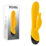 Selopa BUZZZ BUNNY - Yellow 19.7 cm USB Rechargeable Rabbit Vibrator - Image 1