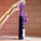 Selopa BUNNY THRUSTER - Purple 24.8 cm Thrusting Rabbit Vibrator - Image 7