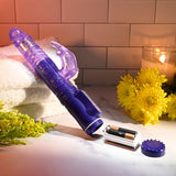 Selopa BUNNY THRUSTER - Purple 24.8 cm Thrusting Rabbit Vibrator - Image 9