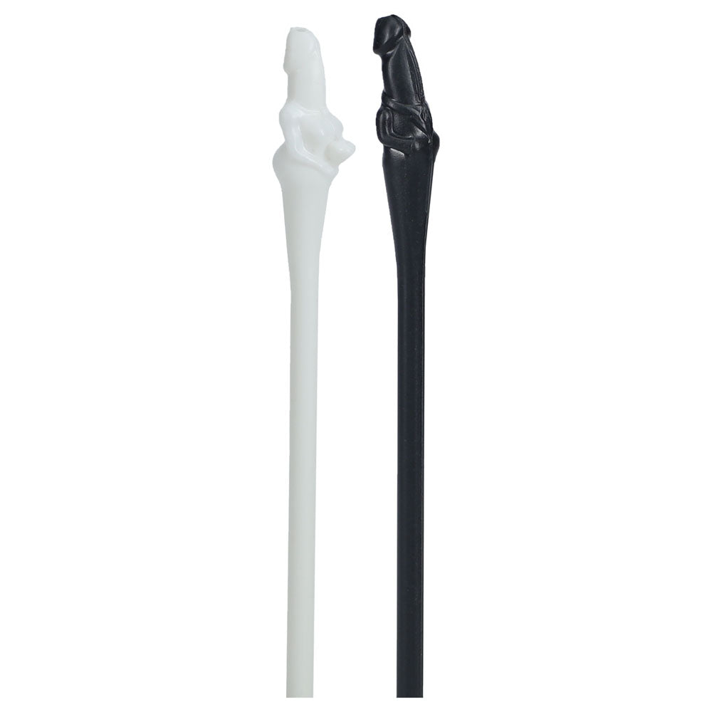 S-LINE The Dickheads - Couples Straws Black/White - Black/White