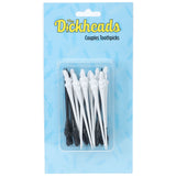 S-LINE The Dickheads - Couples Toothpicks - Black/White Novelty Toothpicks - 20 Pack - Image 1