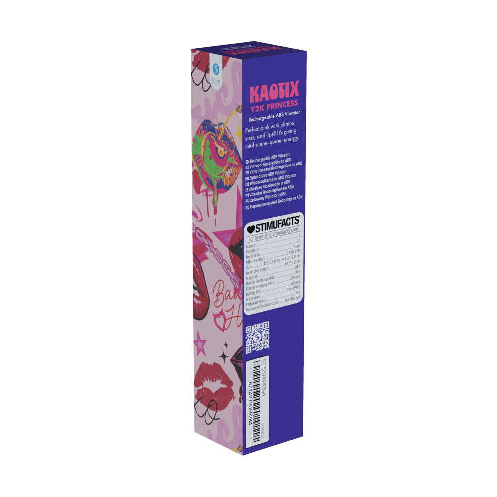 S-LINE Kaotix Y2K Princess - Powder Pink 17.8 cm Vibrator