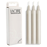 LaCire Drip Pillar Candles - White - White Drip Candles - Set of 3 - Image 1