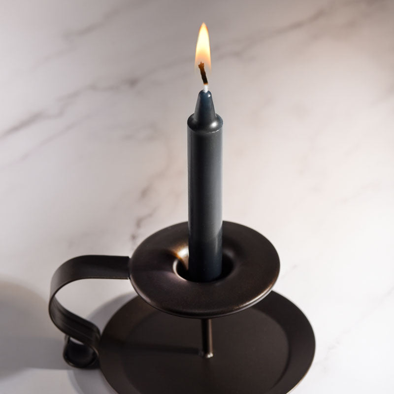 LaCire Drip Pillar Candles - Black Drip Candles - Set of 3