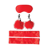 Sex & Mischief Amor Bondage Beginner Kit - Red - 5 Piece Set - Image 3