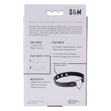 Sex & Mischief Amor Collar with Nipple Clamps - Metal Restraints - Image 6